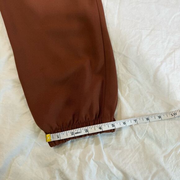Express Brown Ankle Mid Rise Cropped Jogger Pants sz L - Picture 10 of 12